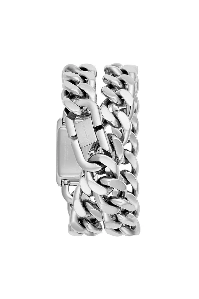 商品Rebecca Minkoff|Moment银色配表链腕表，19x30MM,价格¥1845,第2张图片详细描述