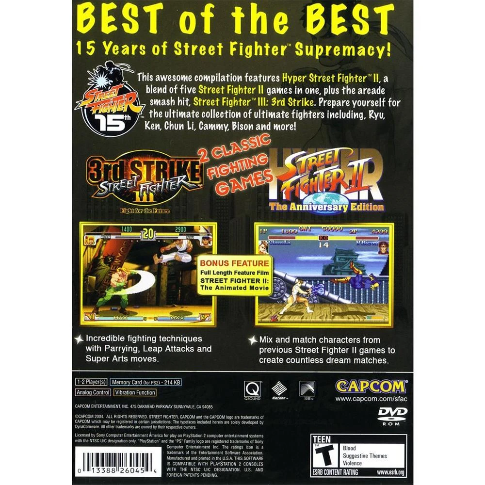 商品CAPCOM|Street Fighter Anniversary Collection - PlayStation 2,价格¥202,第3张图片详细描述