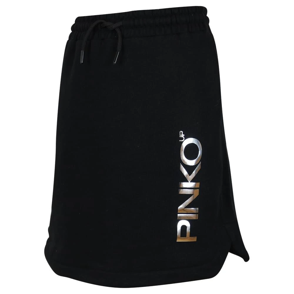 商品PINKO|Black Shiny Logo Skirt,价格¥137,第2张图片详细描述