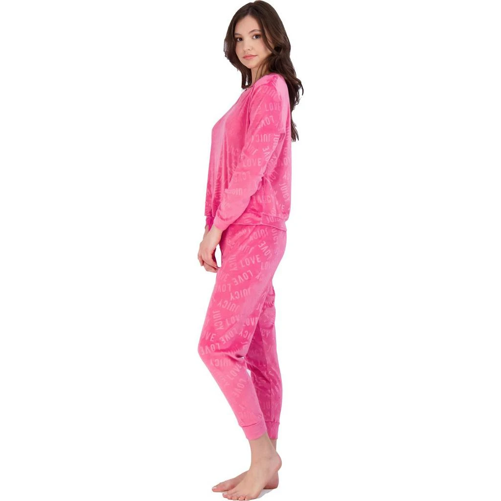 商品Juicy Couture|Juicy Couture Womens 2 Piece Velvet Pajama Set,价格¥105,第4张图片详细描述