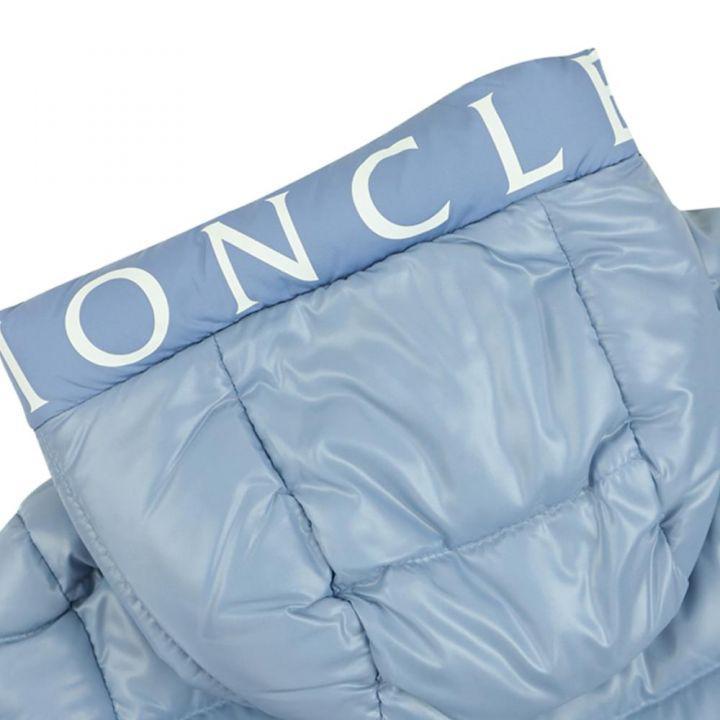 商品Moncler|Pale Blue Salzman Hooded Infant Jacket,价格¥2922,第5张图片详细描述