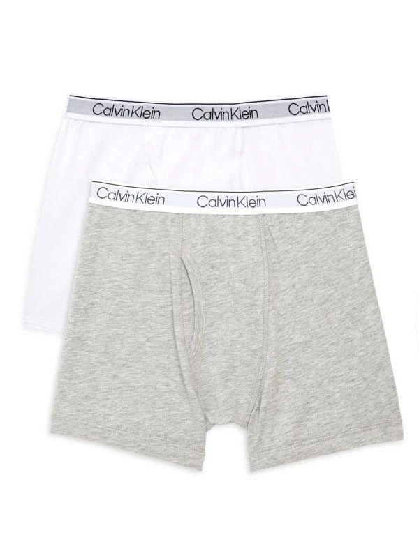 商品Calvin Klein|Boy's 2-Piece Boxer Briefs Pack,价格¥99,第1张图片