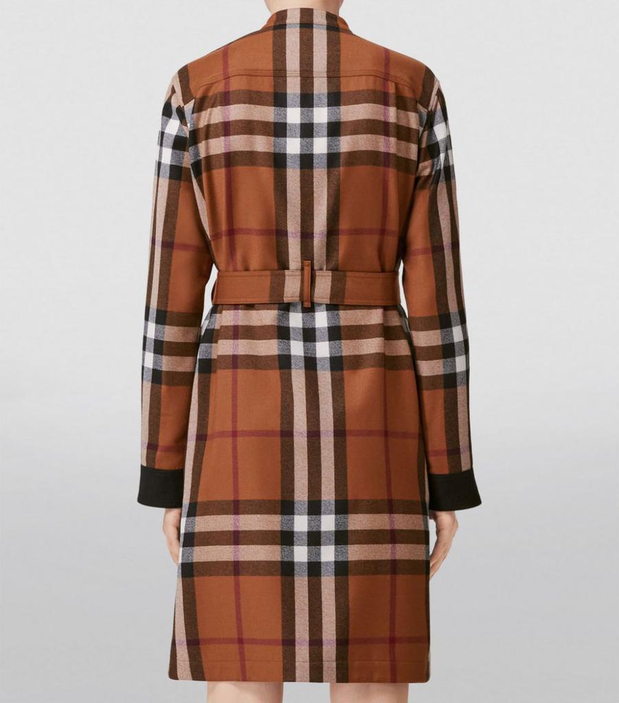 商品Burberry|Check Belted Shirt Dress,价格¥8856,第6张图片详细描述
