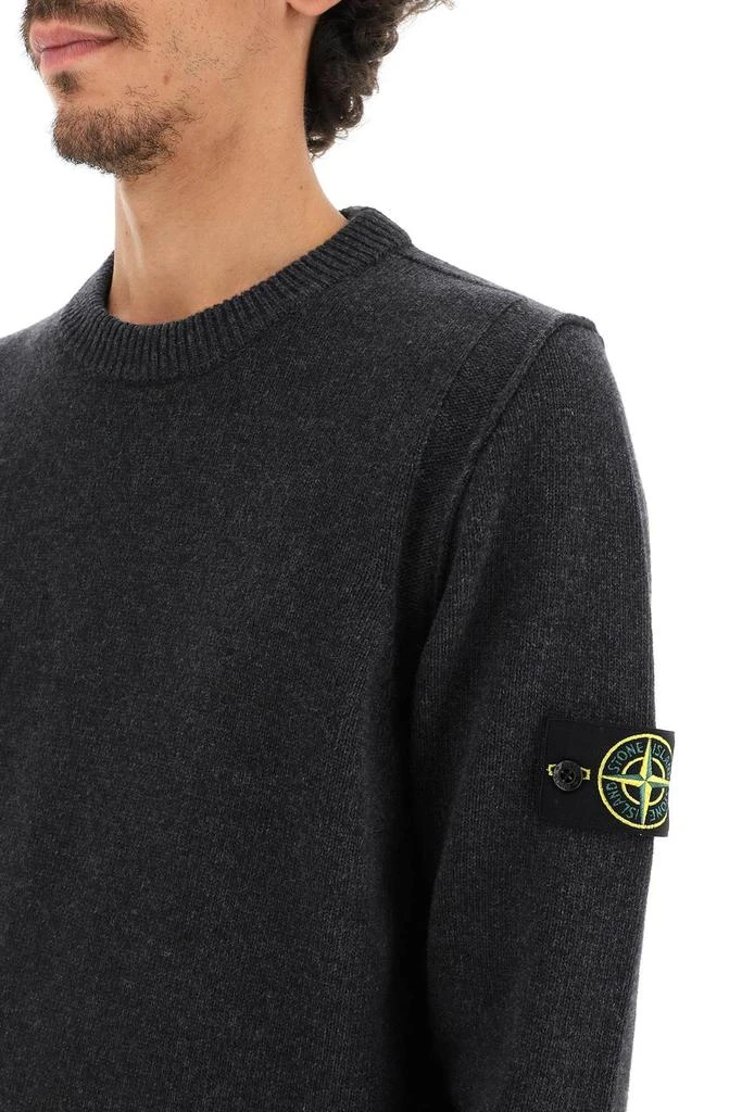 商品Stone Island|WOOL BLEND SWEATER WITH LOGO PATCH,价格¥1942,第5张图片详细描述