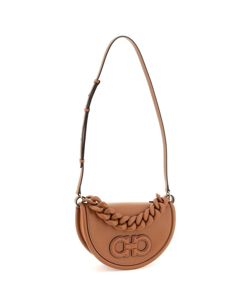 商品Salvatore Ferragamo|Aura Gancini Plaque Shoulder Bag,价格¥16201,第4张图片详细描述