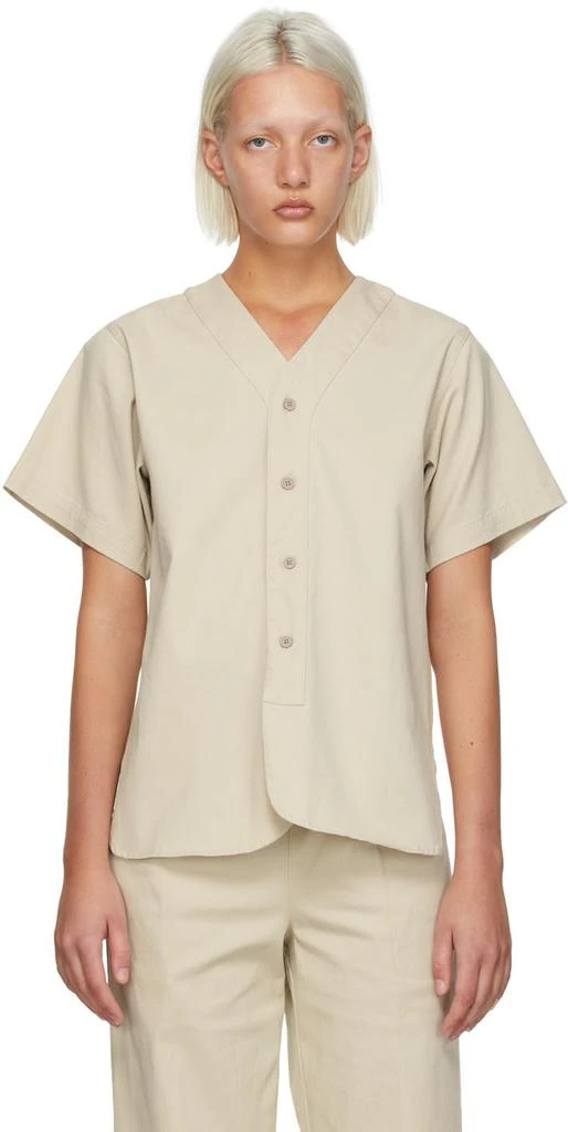 商品Essentials|Beige Cotton Boy Scout Shirt,价格¥610,第1张图片