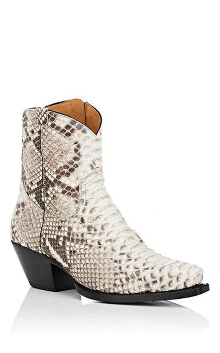 商品R13|Snakeskin Cowboy Boots,价格¥11039,第2张图片详细描述