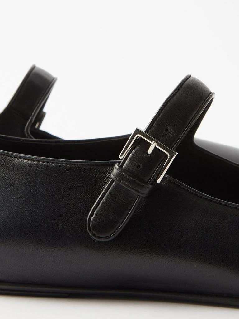 商品The Row|Ava leather Mary Jane flats,价格¥4289,第3张图片详细描述