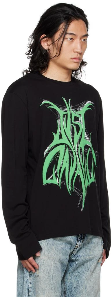 商品Just Cavalli|Black Graphic Long Sleeve T-Shirt,价格¥302,第2张图片详细描述