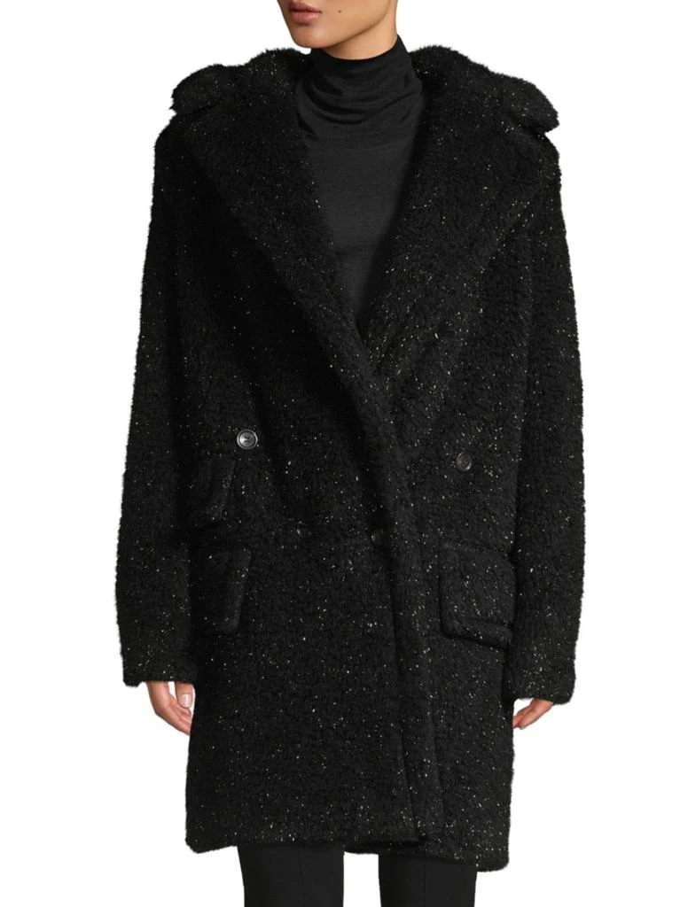 商品Max Mara|Lastra Lurex Wool-Blend Teddy Coat,价格¥16483,第2张图片详细描述