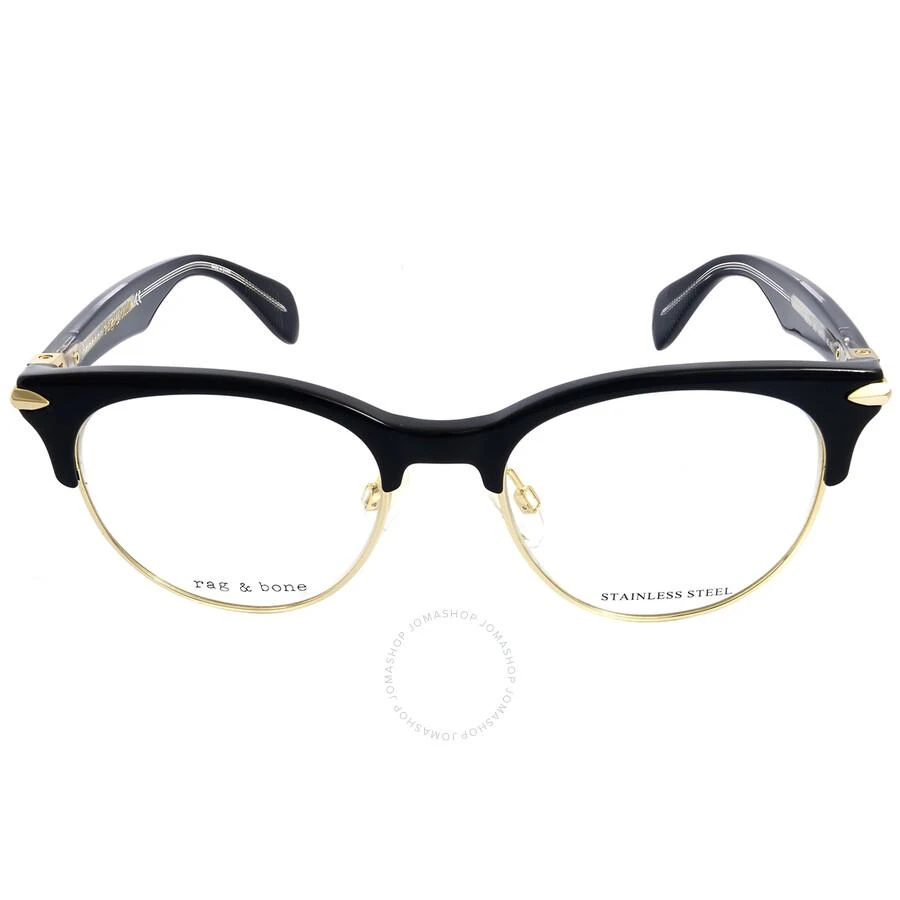 商品Rag & Bone|Demo Oval Unisex Eyeglasses RNB 3009 02M2 49,价格¥199,第1张图片