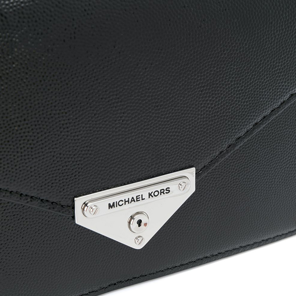Michael Kors 迈克高仕 女士黑色银扣单肩包 30H9SGHC2A-BLACK商品第4张图片规格展示