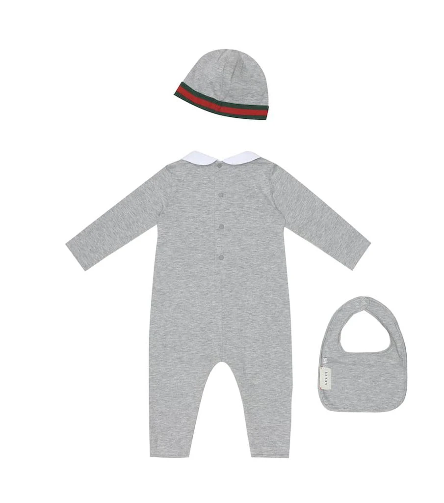 商品Gucci|Baby连身衣、帽子和围兜套装,价格¥4099,第2张图片详细描述