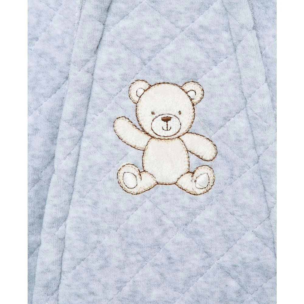 商品Little Me|Baby Bear Quilted Velour Snowsuit,价格¥261,第4张图片详细描述