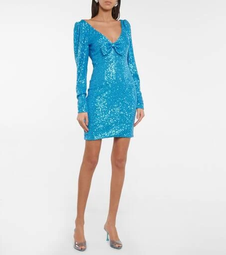 商品CAROLINE CONSTAS|Taylor sequin-embellished mini dress,价格¥1570,第2张图片详细描述