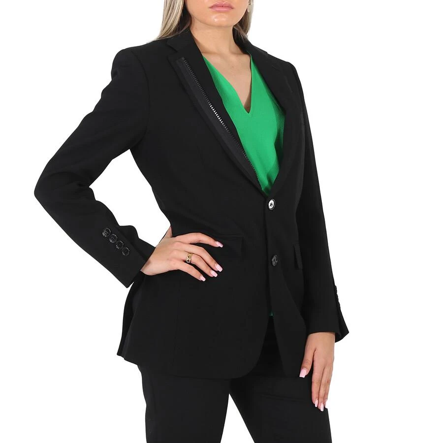 商品Burberry|Ladies Black Tailored Single-Breasted Blazer Jacket,价格¥1966,第2张图片详细描述
