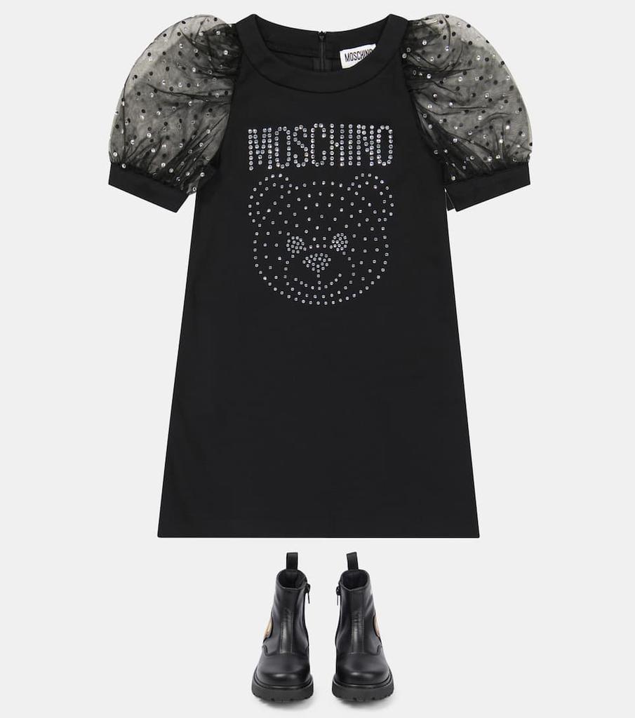 商品Moschino|铆钉泡泡袖连衣裙,价格¥1495-¥1538,第4张图片详细描述