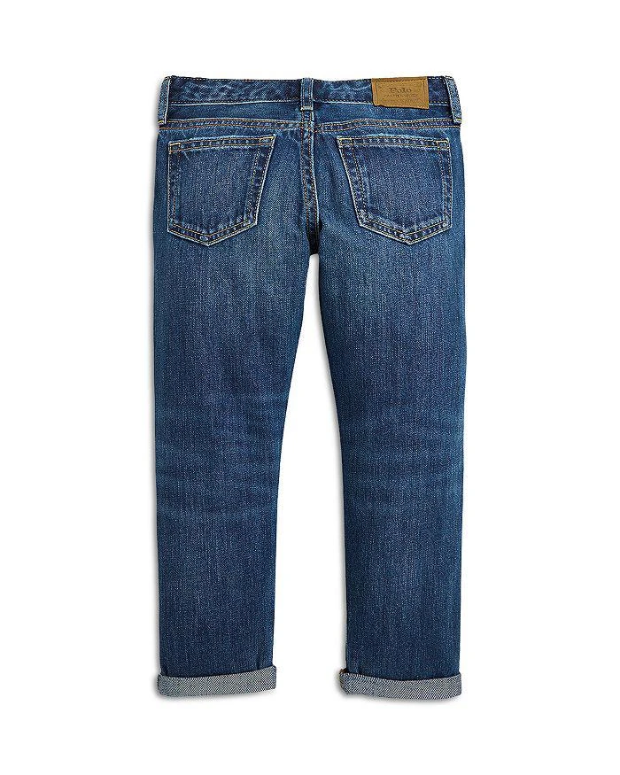 商品Ralph Lauren|Girls' Slim Fit Logo Jeans - Little Kid,价格¥298,第2张图片详细描述