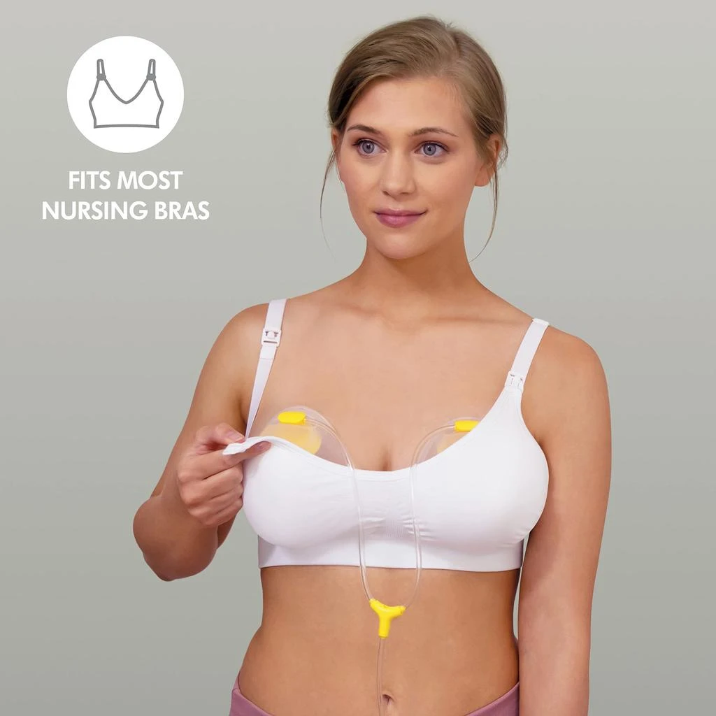 商品Medela|Medela Freestyle Hands-Free Breast Pump | Wearable, Portable and Discreet Double Electric Breast Pump with App Connectivity,价格¥463,第4张图片详细描述