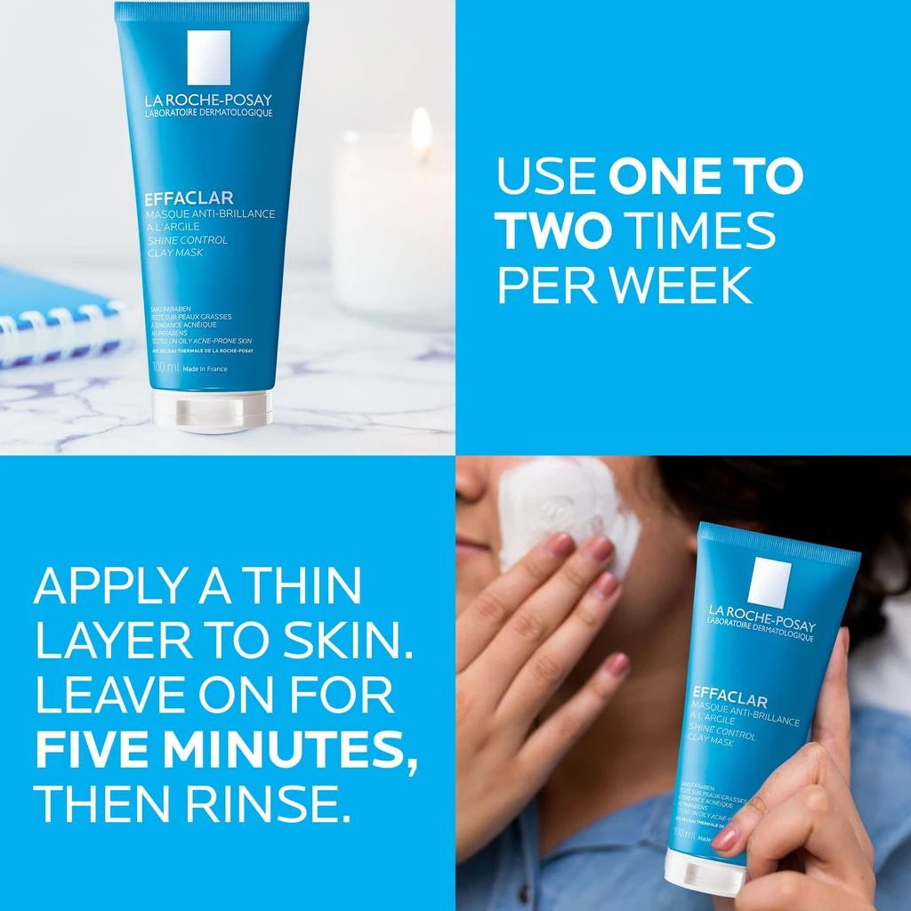商品La Roche Posay|La Roche-Posay Effaclar Clarifying Clay Face Mask for Oily Skin,价格¥181,第5张图片详细描述