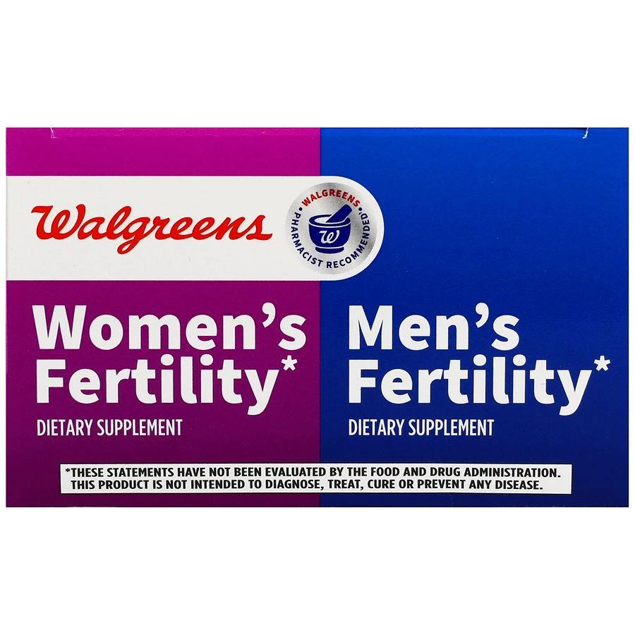 商品Walgreens|Women's Fertility Tablets & Men's Fertility Capsules Combo Pack,价格¥195,第5张图片详细描述