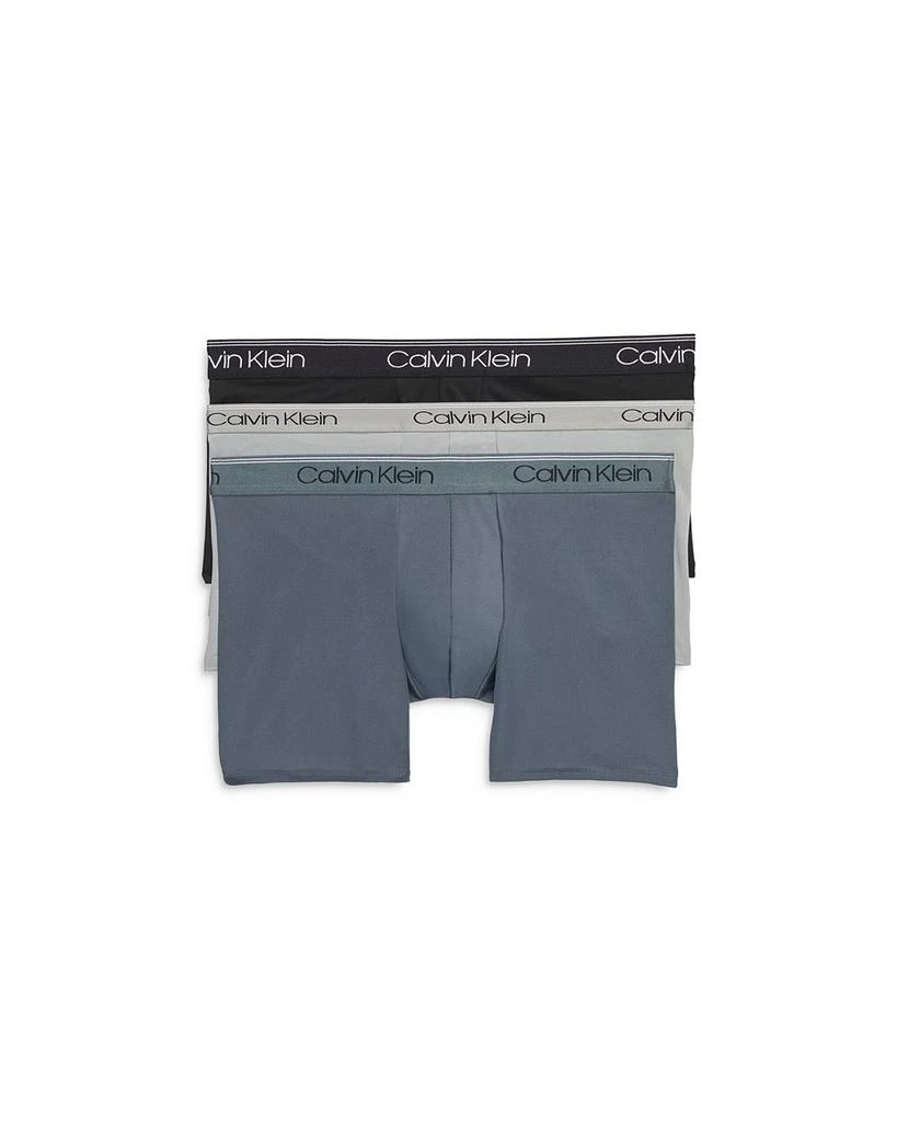 商品Calvin Klein|Microfiber Stretch Wicking Low Rise Trunks, Pack of 3,价格¥354,第1张图片详细描述