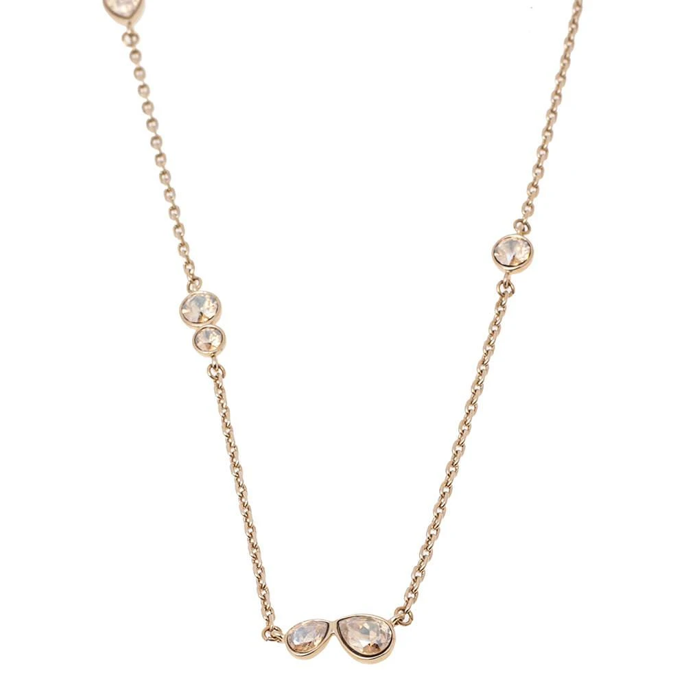 商品[二手商品] Dior|Dior Crystals Gold Tone Metal Necklace,价格¥3276,第2张图片详细描述