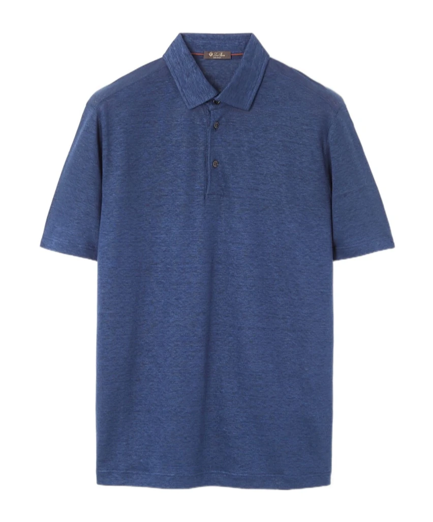 商品【商品预售7天】 Loro Piana|Loro Piana 男士T恤 FAI1314W1C6 蓝色,价格¥3957,第1张图片