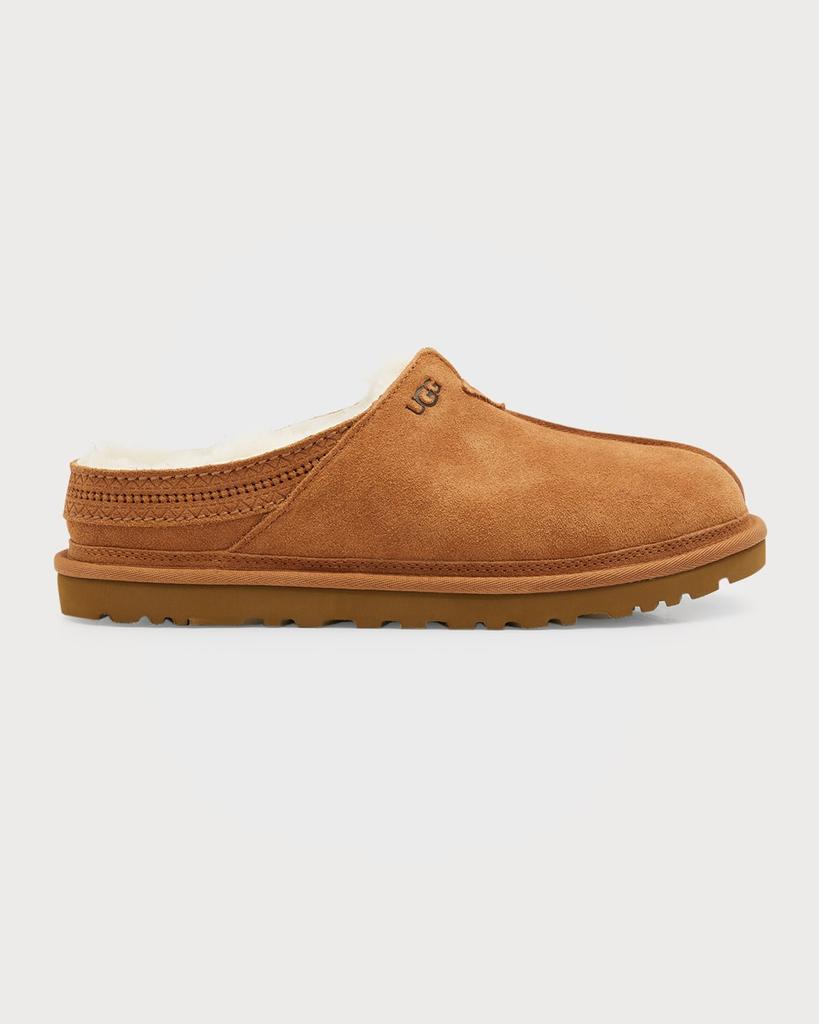 商品UGG|Men's Neuman Shearling-Lined Suede Slippers,价格¥859,第1张图片