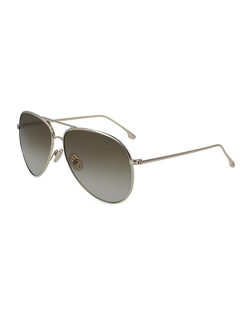 商品Victoria Beckham|Aviator Hammered Metal Sunglasses,价格¥3301,第1张图片