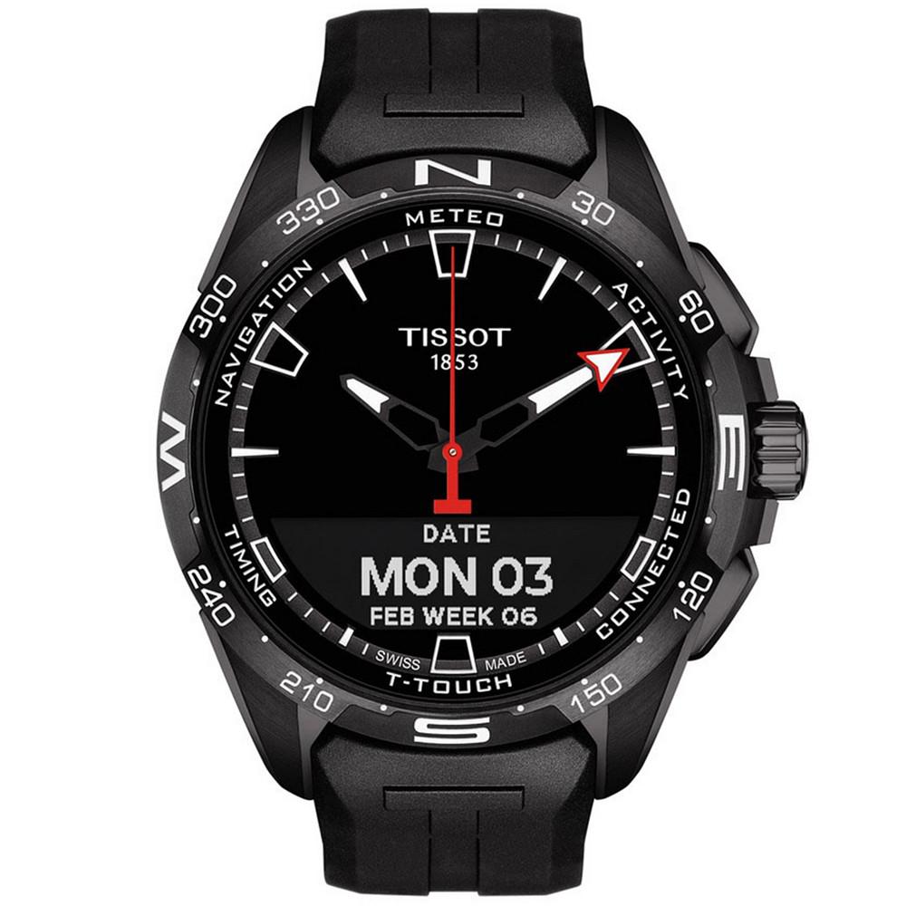 Men's Swiss T-Touch Connect Solar Black Rubber Strap Smart Watch 48mm商品第8张图片规格展示