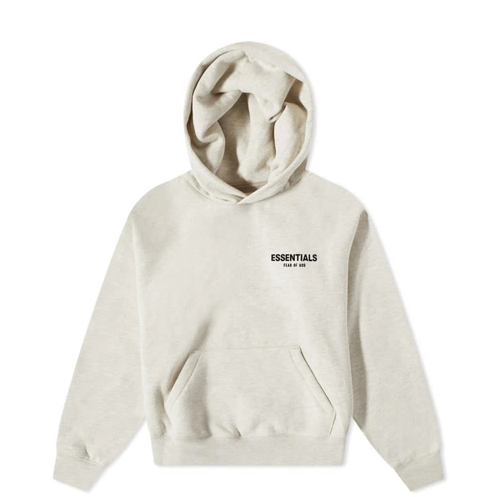 商品Essentials|FEAR OF GOD ESSENTIALS Kids Logo Popover Hoody - Light Oatmeal,价格¥511,第1张图片