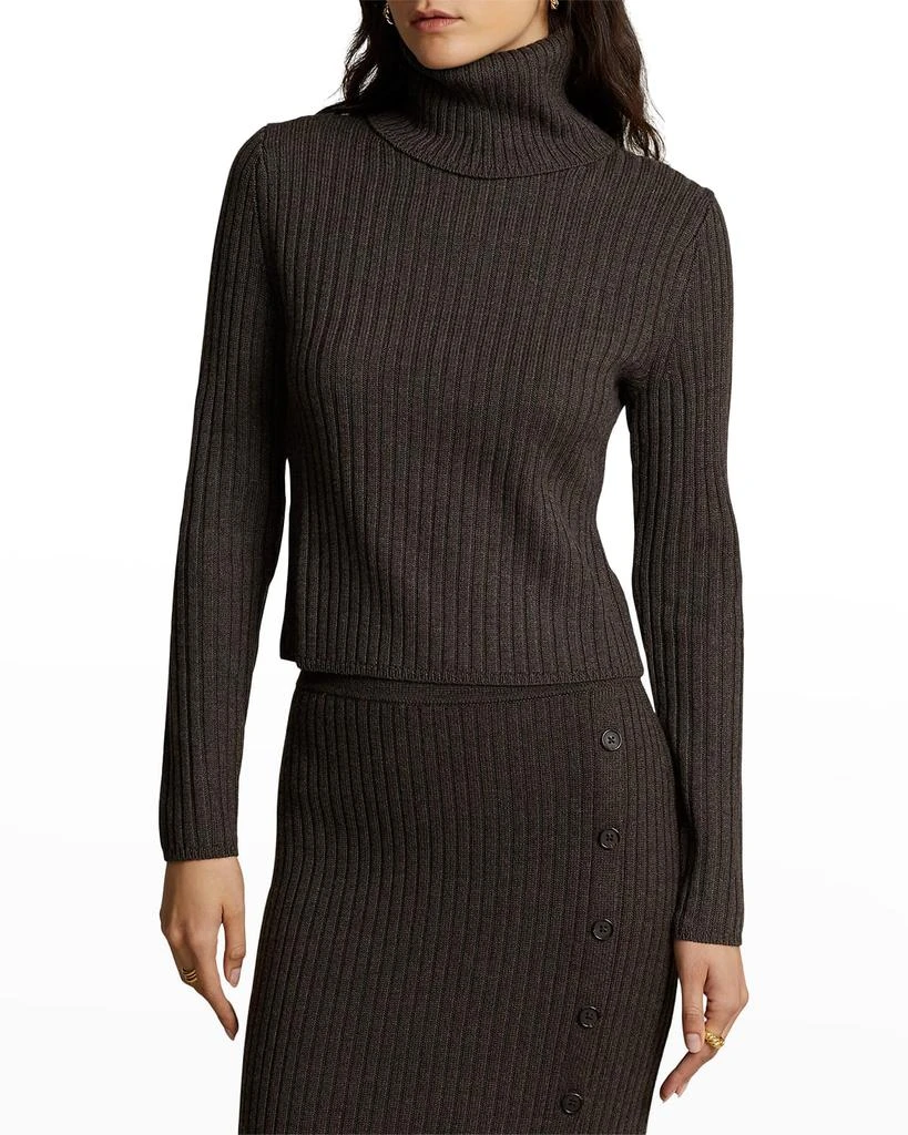 商品Ralph Lauren|Rib-Knit Merino Wool Turtleneck,价格¥573,第1张图片