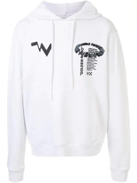 商品Off-White|白色OFF-WHITE套头帽衫头经典卫衣 男款,价格¥1655,第1张图片