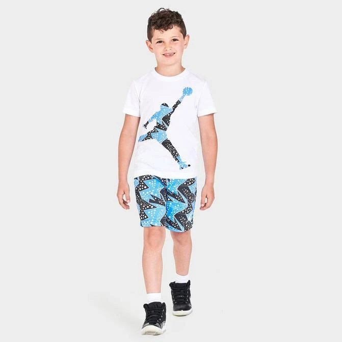 商品Jordan|Boys' Little Kids' Air Jordan Retro 6 March Madness T-Shirt and Shorts Set,价格¥186,第1张图片