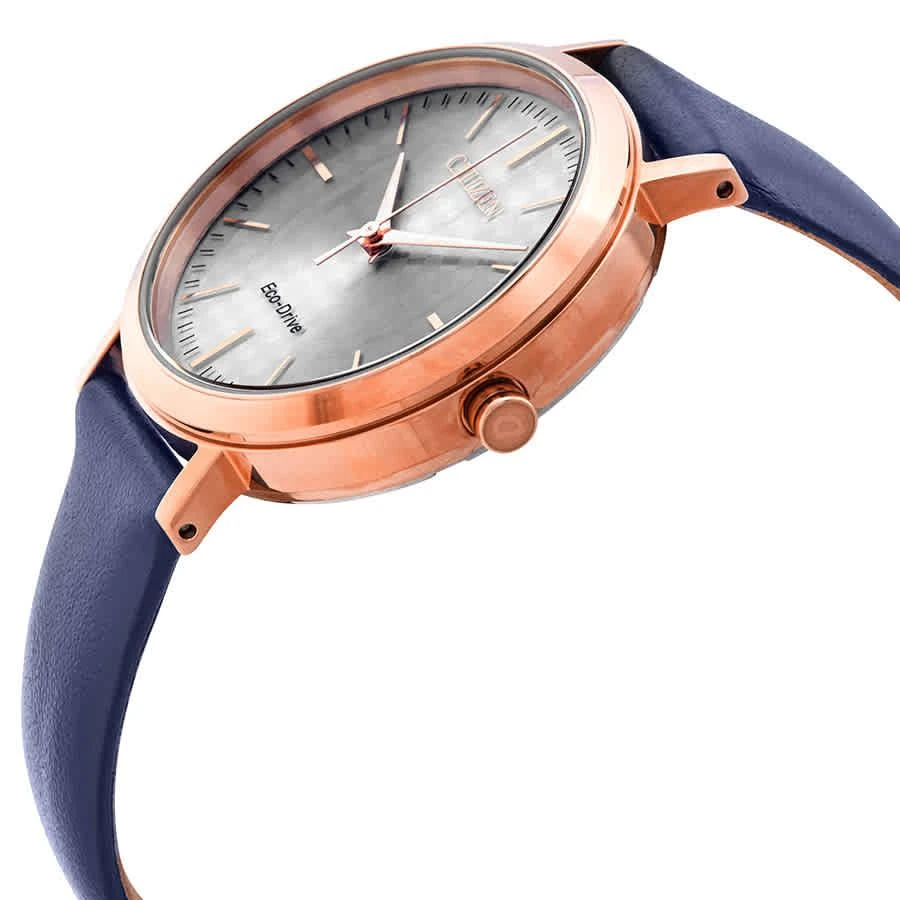 商品Citizen|Drive Silver Dial Blue Leather Ladies Watch EM0763-07A,价格¥750,第2张图片详细描述