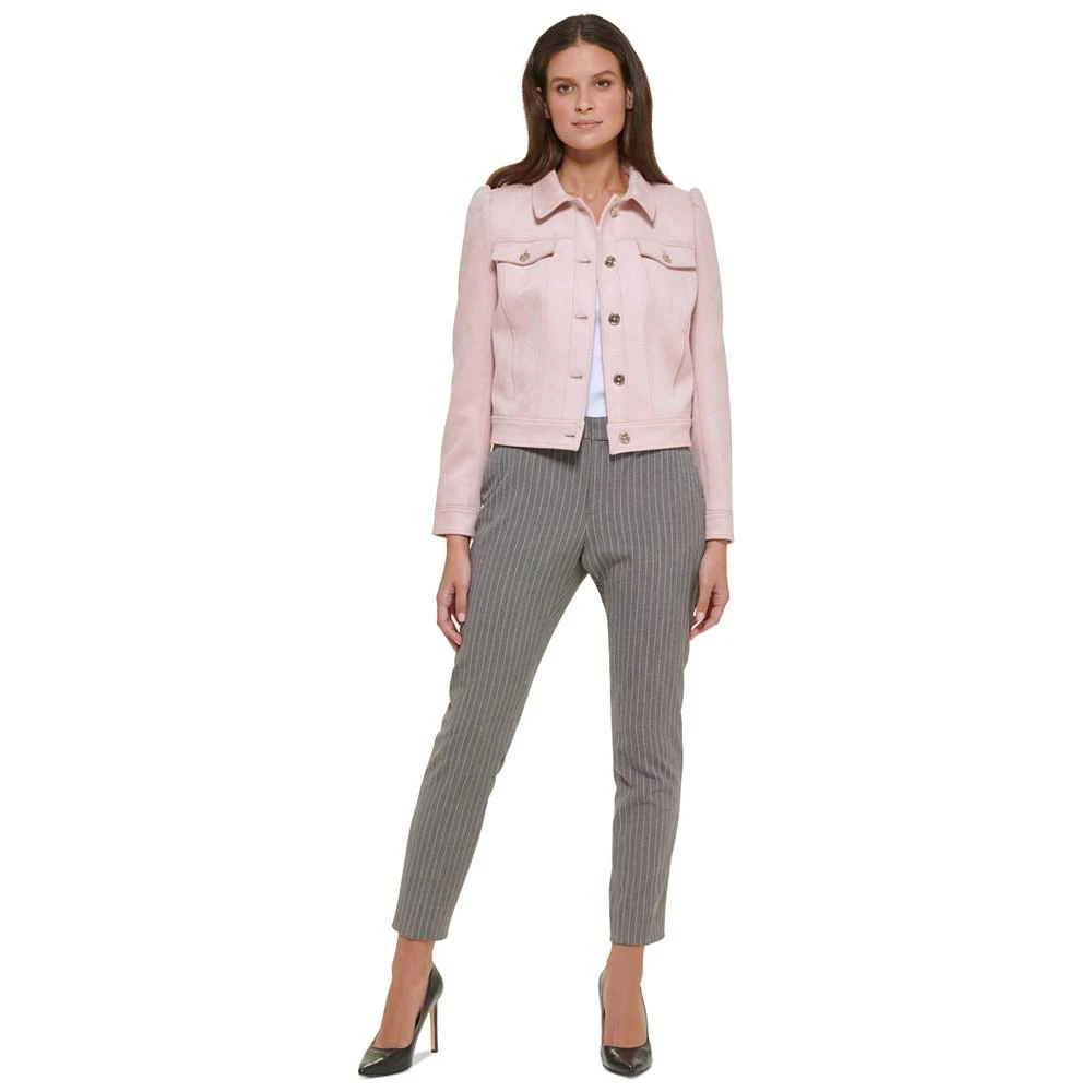 商品Tommy Hilfiger|Women's Puff-Shoulder Button-Front Jacket,价格¥1025,第4张图片详细描述