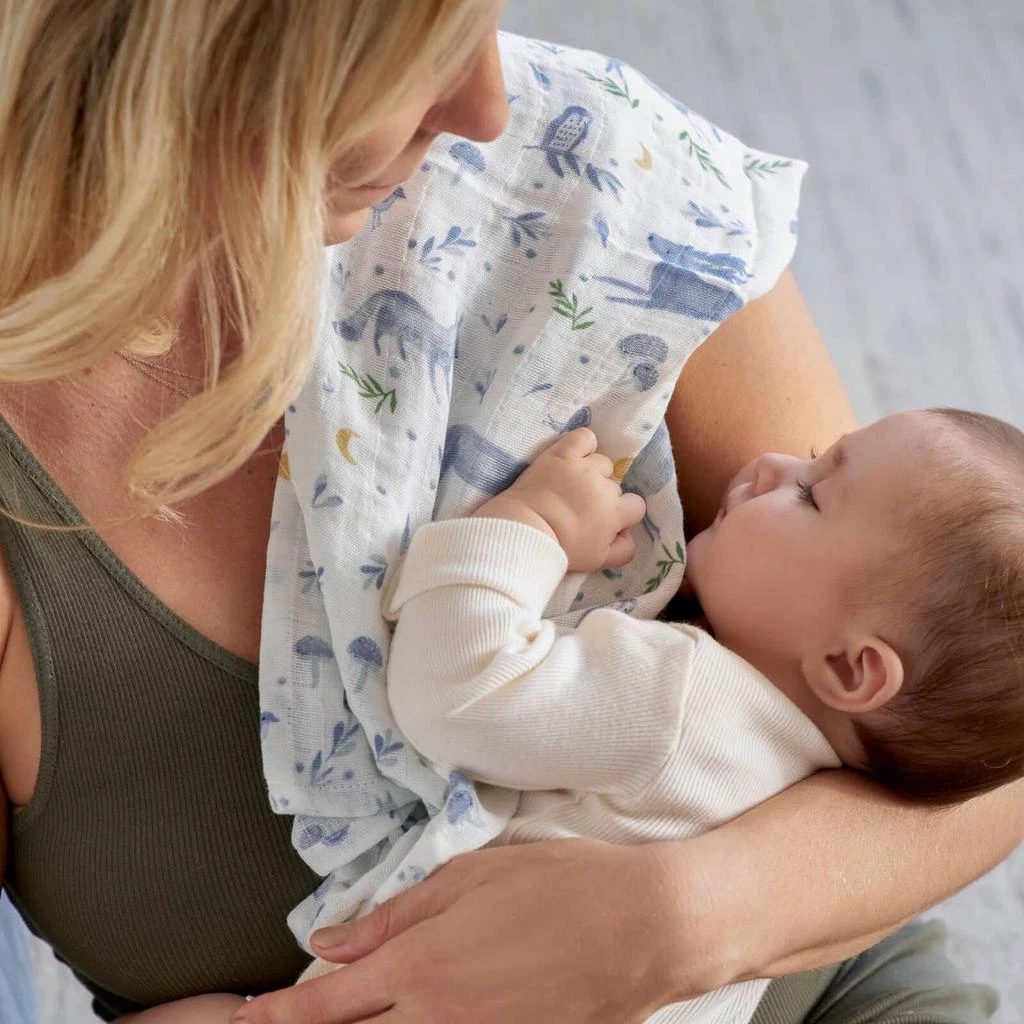 商品aden + anais|aden + anais GOTS Organic Classic Muslin Squares - Outdoors (3 Pack),价格¥149,第5张图片详细描述
