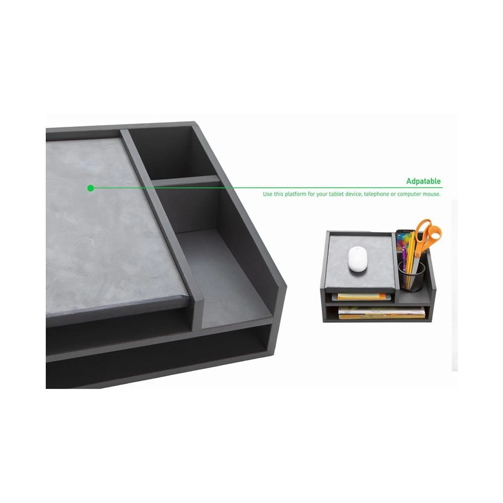 商品Mind Reader|Wood Office Desk Organizer,价格¥417,第5张图片详细描述
