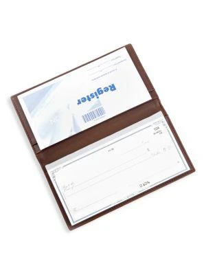 商品ROYCE New York|Executive Leather Checkbook Holder,价格¥198,第4张图片详细描述