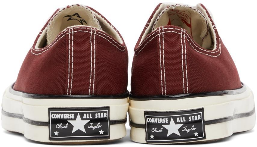 商品Converse|Burgundy Chuck 70 Low Sneakers,价格¥542,第6张图片详细描述