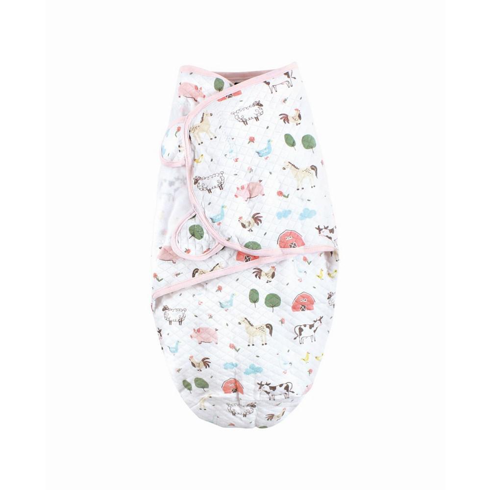 商品Hudson|Baby Girls Quilted Swaddle Wrap, Pack of 3,价格¥186,第5张图片详细描述