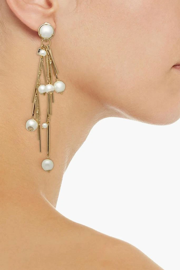 商品ROSANTICA|Gold-tone faux pearl clip earrings,价格¥945,第2张图片详细描述