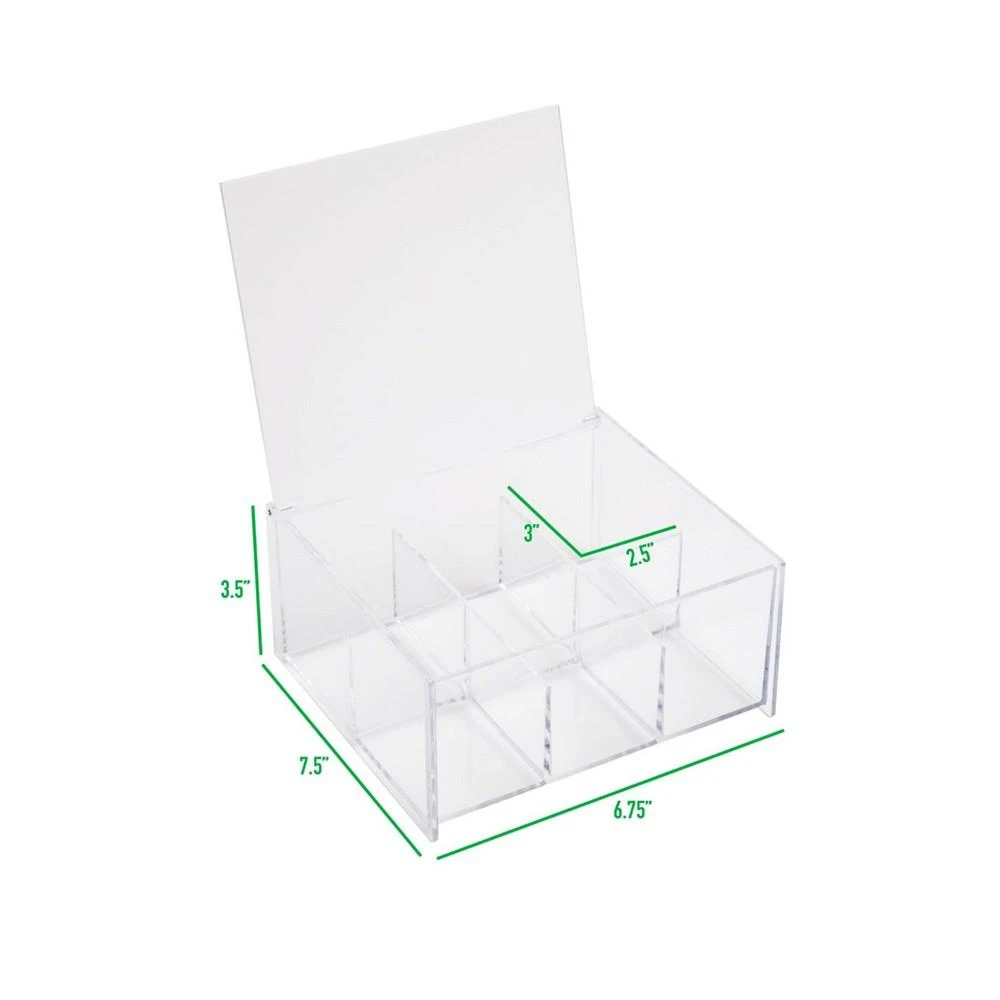 商品Mind Reader|Tea Bag Pantry Storage Organizer with Lid and 6 Compartments,价格¥246,第5张图片详细描述