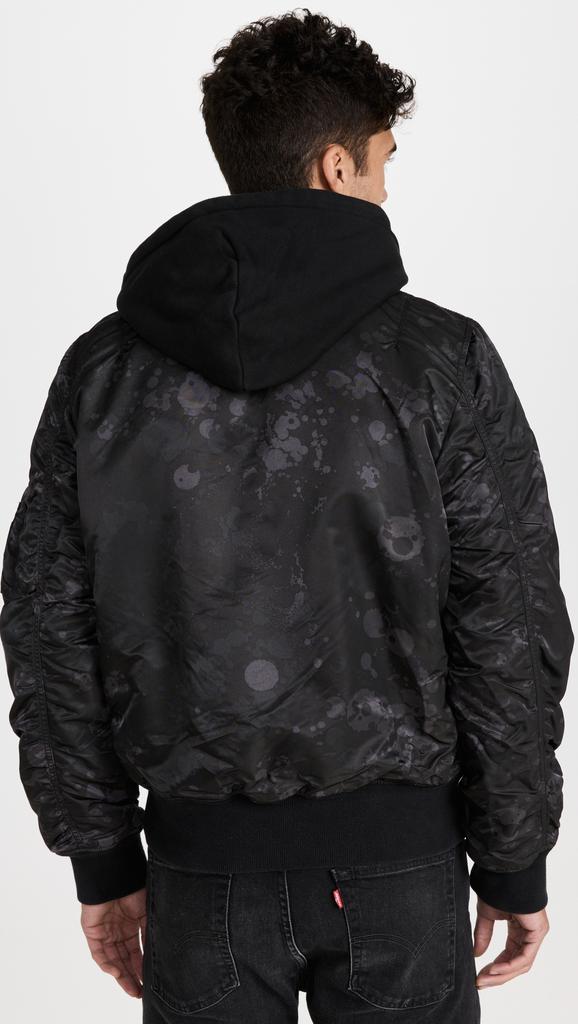 Alpha Industries Ma-1 Hooded Battlewash Flight Jacket商品第3张图片规格展示