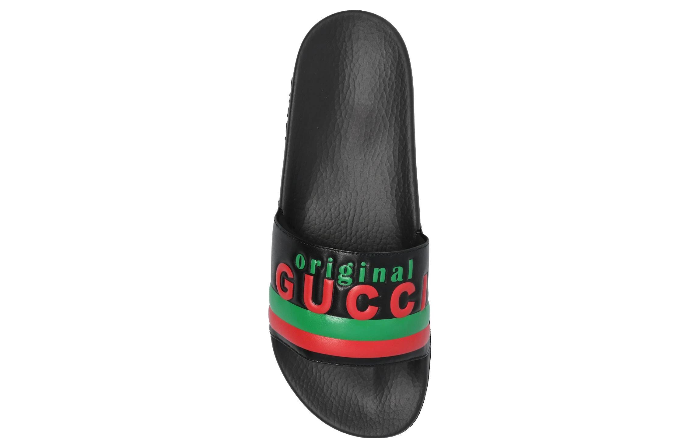 商品[国内直发] Gucci|古驰 双G系列 休闲潮流 时尚凉拖 男款 黑色,价格¥2251,第6张图片详细描述