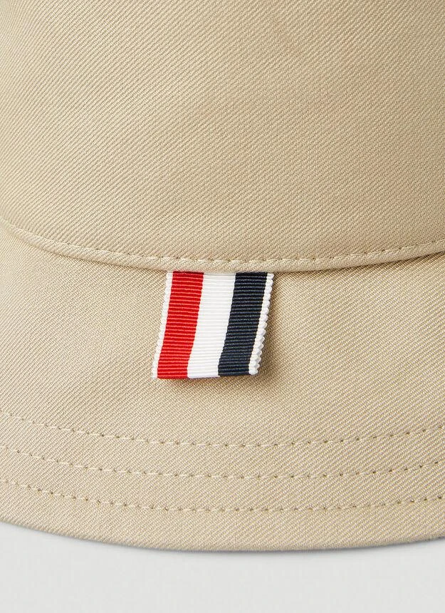 商品Thom Browne|Striped Bucket Hat  in Beige,价格¥2187,第5张图片详细描述