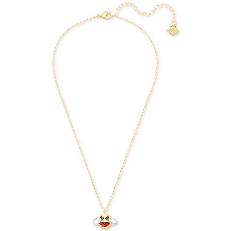 商品Swarovski|Gold-Tone Crystal Smiley Face Pendant Necklace,价格¥503,第4张图片详细描述