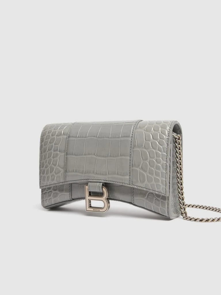 商品Balenciaga|Hourglass Leather Wallet On Chain,价格¥13533,第2张图片详细描述