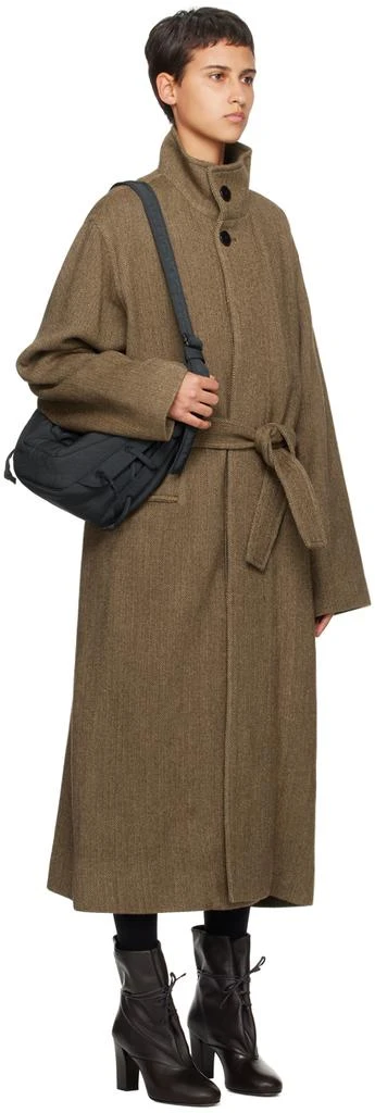 商品Lemaire|Brown Belted Coat,价格¥23321,第2张图片详细描述
